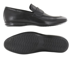 Fiori Di Lusso Black Leather Penny Loafers - US Width D - (54) - Parent