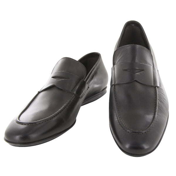 Fiori Di Lusso Dark Brown Leather Penny Loafers -US Width D- (6F) - Parent