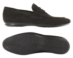 Fiori Di Lusso Dark Brown Suede Penny Loafers -US Width D- (6K) - Parent