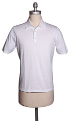 Fiori Di Lusso White Solid Cotton Polo - X Small/46 (1802)