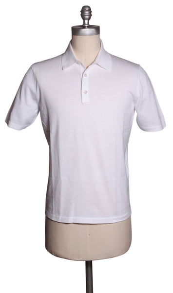 Fiori Di Lusso White Solid Cotton Polo - (1802) - Parent