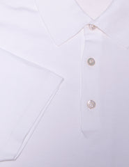 Fiori Di Lusso White Solid Cotton Polo - (1802) - Parent
