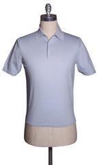 Fiori Di Lusso Blue Cotton Polo - XX Large/56 (1711)