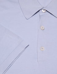 Fiori Di Lusso Blue Cotton Polo - (1711) - Parent