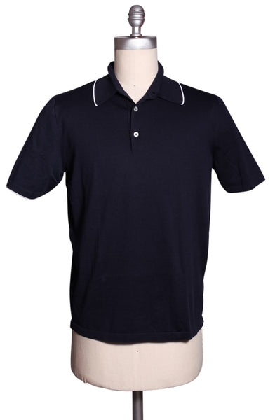 Fiori Di Lusso Navy Blue Cotton Polo - (1704) - Parent