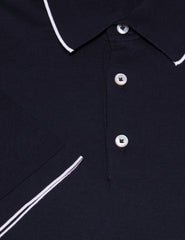Fiori Di Lusso Navy Blue Cotton Polo - (1704) - Parent