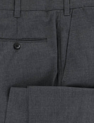 Fiori Di Lusso Dark Gray Solid Wool Pants - Full - (570) - Parent