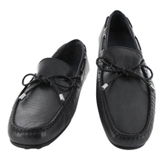 Fiori Di Lusso Dark Gray Leather Shoes - Loafers - 7 D/6 F-(2018032034)