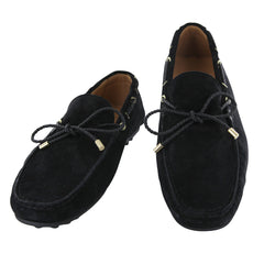 Fiori Di Lusso Black Suede Lace Driving Shoes - (6B) - Parent