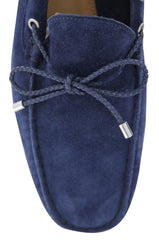 Fiori Di Lusso Blue Suede Lace Driving Shoes - (53) - Parent