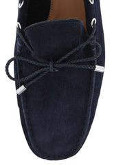 Fiori Di Lusso Navy Blue Suede Shoes - Loafers - (2018032032) - Parent