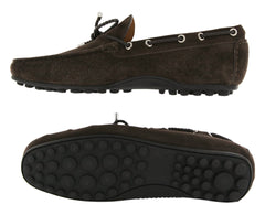 Fiori Di Lusso Brown Suede Shoes - Drivers - (2018031621) - Parent