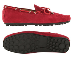Fiori Di Lusso Red Suede Lace Driving Shoes - (51) - Parent