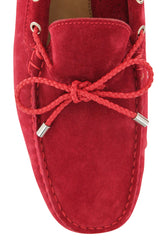 Fiori Di Lusso Red Suede Lace Driving Shoes - (51) - Parent