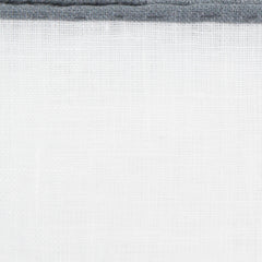 Fiori Di Lusso White Solid Linen Blend Pocket Square - 12" x 12" (843)