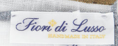 Fiori Di Lusso White Solid Linen Blend Pocket Square - 12 3/8" x 12 3/8" (837)