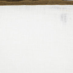 Fiori Di Lusso White Solid Linen Blend Pocket Square - 12" x 12" (838)