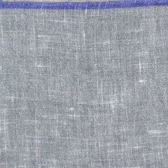 Fiori Di Lusso Gray Solid Linen Pocket Square - 12 3/8" x 12 3/8" (794)