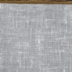 Fiori Di Lusso Gray Solid Linen Pocket Square - 12 3/8" x 12 3/8" (827)