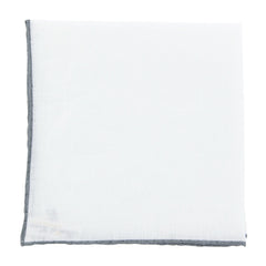 Fiori Di Lusso White Geometric Pocket Square - 12" x 12" (FN7181712)