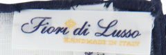 New Fiori Di Lusso White Geometric Pocket Square - x 12" - (FL726174)