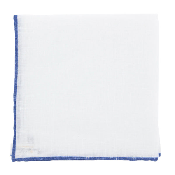 New Fiori Di Lusso White Geometric Pocket Square - x 12" - (FL725173)