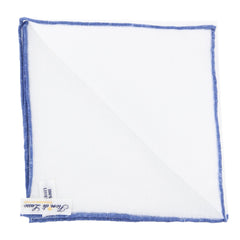 New Fiori Di Lusso White Geometric Pocket Square - x 12" - (FL725173)