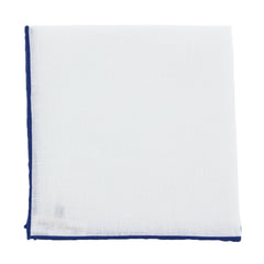 New Fiori Di Lusso White Geometric Pocket Square - x 12" - (FL725172)