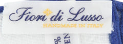 New Fiori Di Lusso White Geometric Pocket Square - x 12" - (FL725172)