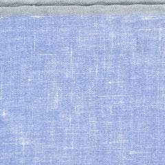 Fiori Di Lusso Blue Solid Linen Pocket Square - 12 3/8" x 12 3/8" (813)