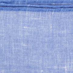 Fiori Di Lusso Blue Solid Linen Pocket Square - 12 3/8" x 12 3/8" (816)