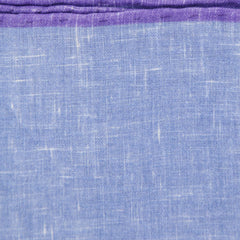 Fiori Di Lusso Blue Solid Linen Pocket Square - 12 3/8" x 12 3/8" (816)