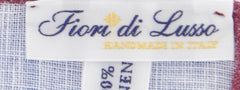 Fiori Di Lusso Blue Solid Linen Pocket Square - 12 3/8" x 12 3/8" (822)