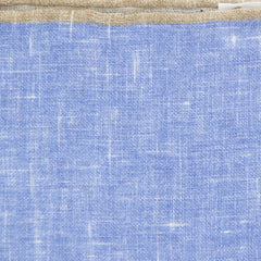 Fiori Di Lusso Blue Solid Linen Pocket Square - 12 3/8" x 12 3/8" (823)