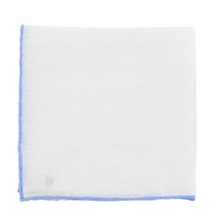 Fiori Di Lusso White Geometric Pocket Square - x 12" - (FL725171)