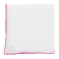 Fiori Di Lusso White Geometric Pocket Square -  x 12" - (FL726171)