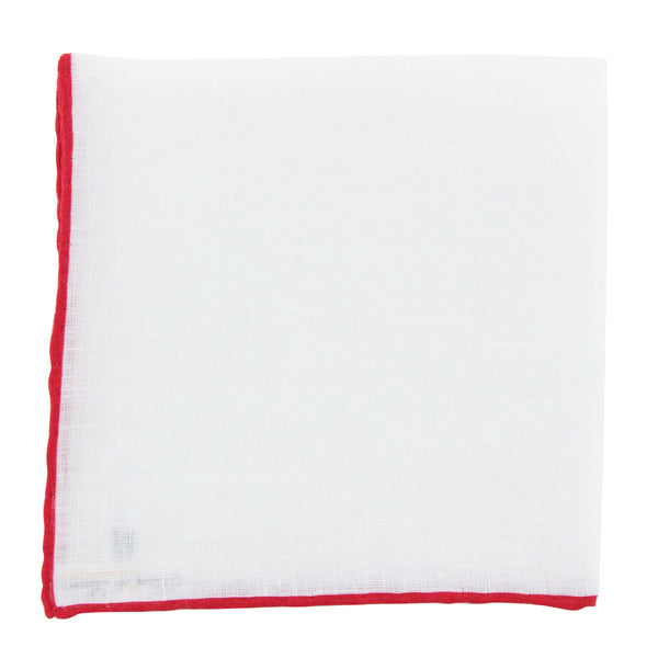 New Fiori Di Lusso White Geometric Pocket Square -  x 12" - (FL726178)