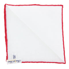 New Fiori Di Lusso White Geometric Pocket Square -  x 12" - (FL726178)