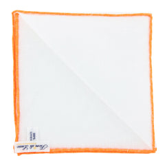 Fiori Di Lusso White Geometric Pocket Square - 12" x 12" (FN7181710)