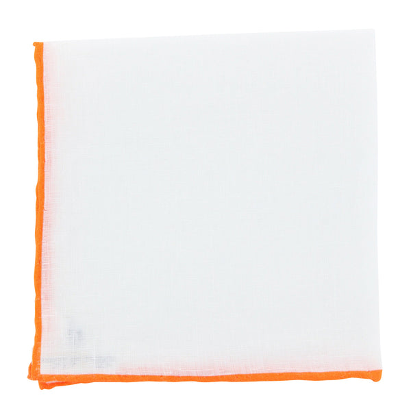 Fiori Di Lusso White Geometric Pocket Square - 12" x 12" (FN7181715)