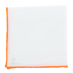 Fiori Di Lusso White Geometric Pocket Square - 12" x 12" (FN7181715)