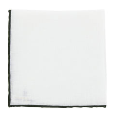 Fiori Di Lusso White Geometric Pocket Square - 12" x 12" (FL726173)