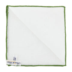 Fiori Di Lusso White Geometric Pocket Square - 12" x 12" (FL726175)