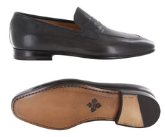 Fiori Di Lusso Gray Leather Shoes - Loafers - (ROMA55259) - Parent