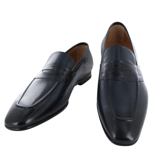 Fiori Di Lusso Blue Leather Shoes - Loafers - (ROMABLU) - Parent