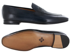 Fiori Di Lusso Blue Leather Shoes - Loafers - (ROMABLU) - Parent