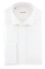 Fiori Di Lusso White Solid Tuxedo Shirt - Slim - (FLTI376781MFS) - Parent