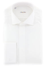 Fiori Di Lusso White Solid Tuxedo Shirt - Full - (FLTP376781MFS) - Parent