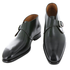 Fiori Di Lusso Green Boots - Monk Straps - 6/5 - (FGN11373)