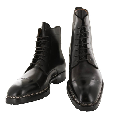 Fiori Di Lusso Dark Brown Cap Toe Boots